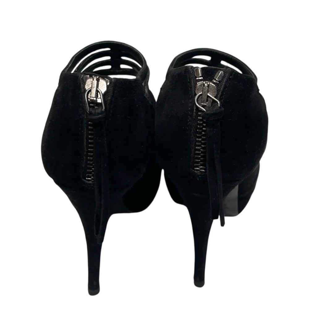 Miu Miu Black Suede Cutout Heels – Size EU 37 | Strappy Cage Heels | Back Zip - Picture 4 of 7